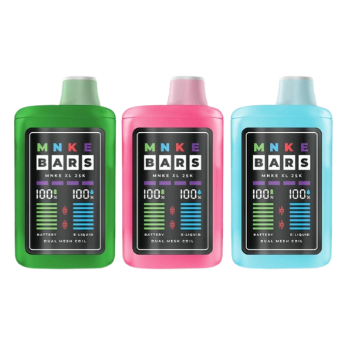 MNKE Bars XL 25K Vape Disposable | Bright LED Display | Eliquidstop