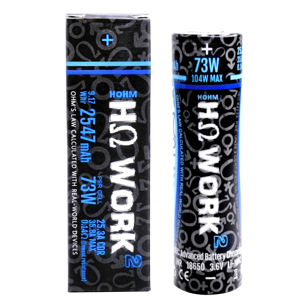 HOHM TECH WORK 2 18650 2547MAH 35.8A Battery