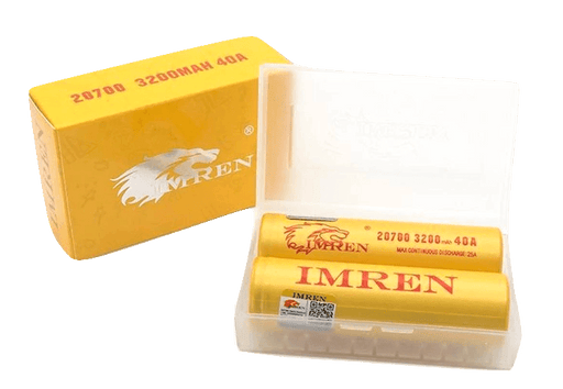 Imren 20700 (3200mah) 40A High Drain Rechargeable Battery (2 pack) - Eliquidstop