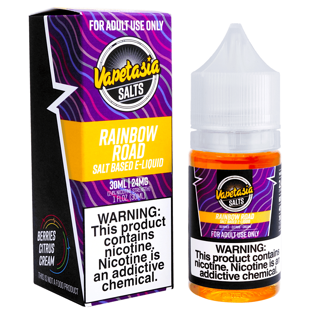 rainbow road vape juice Rainbow Road Salt Nic By Vapetasia (30ml) rainbow road vape juice Rainbow Road Salt Nic By Vapetasia (30ml)