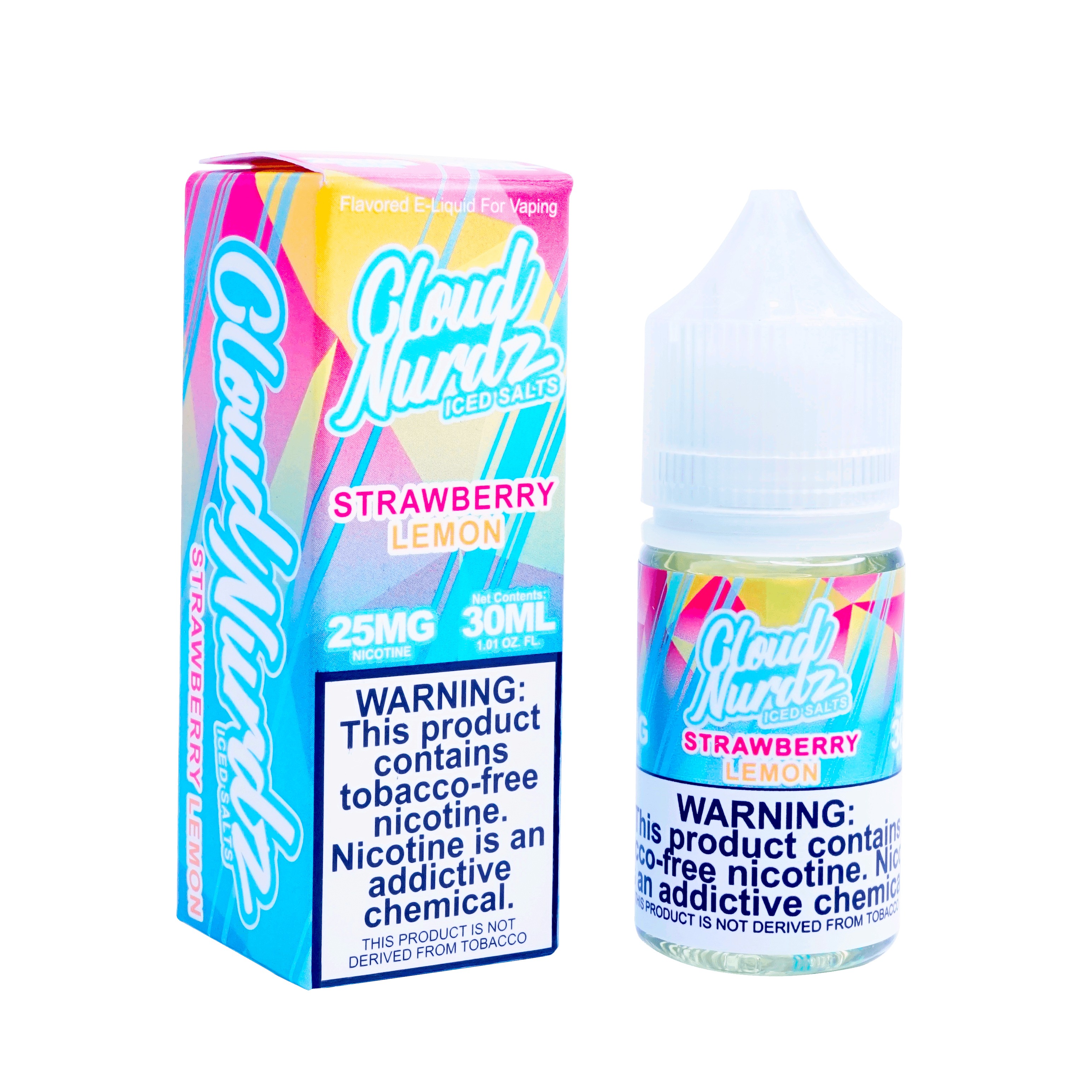 Strawberry Lemon ICED TFN Salt Nic by Cloud Nurdz (30ml)(ON SALE)