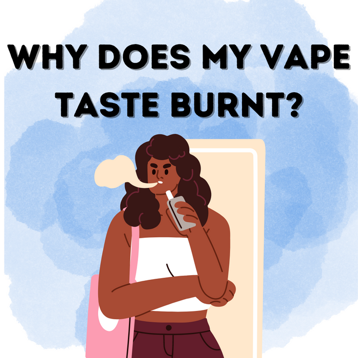 Why does my vape taste burnt?
