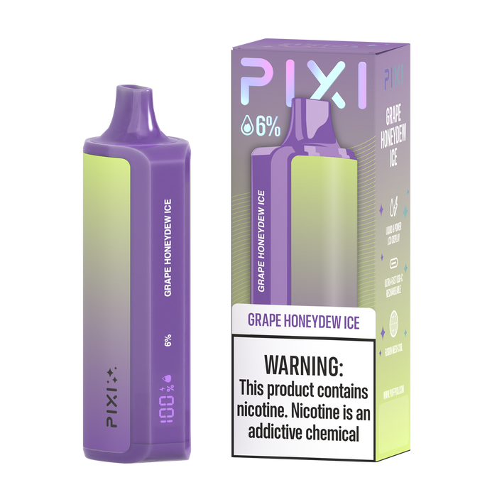 PIXI Vape 6% Disposable (8000 Puffs) LCD Display Indicator | Eliquidstop PIXI Vape 6% Disposable (8000 Puffs) LCD Display Indicator | Eliquidstop