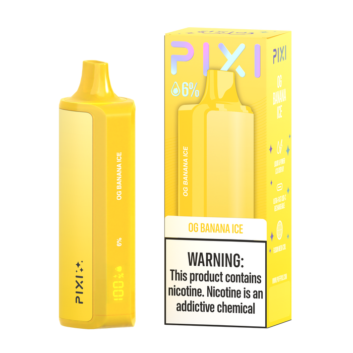 PIXI Vape 6% Disposable (8000 Puffs) LCD Display Indicator | Eliquidstop PIXI Vape 6% Disposable (8000 Puffs) LCD Display Indicator | Eliquidstop