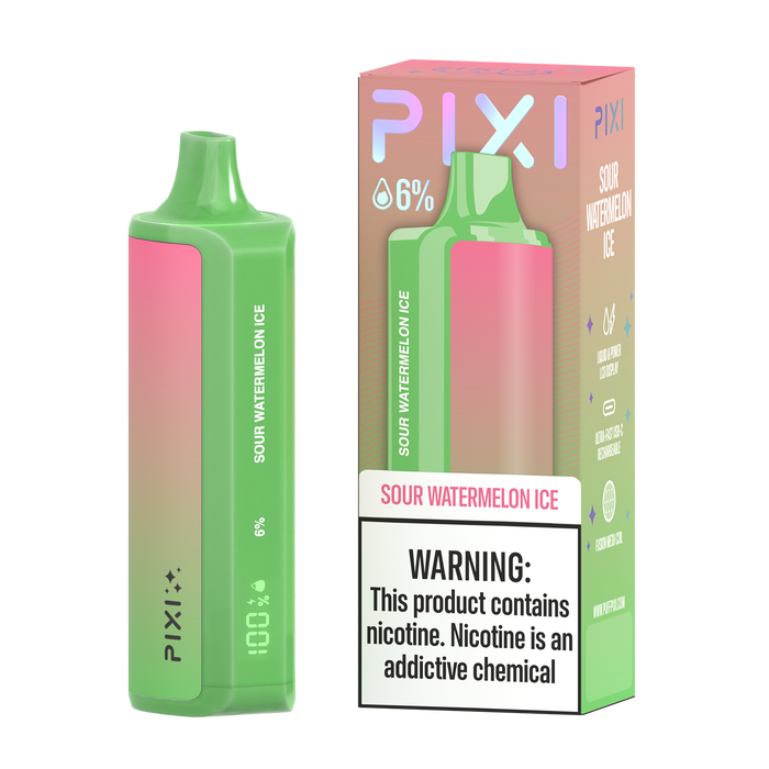 PIXI Vape 6% Disposable (8000 Puffs) LCD Display Indicator | Eliquidstop PIXI Vape 6% Disposable (8000 Puffs) LCD Display Indicator | Eliquidstop