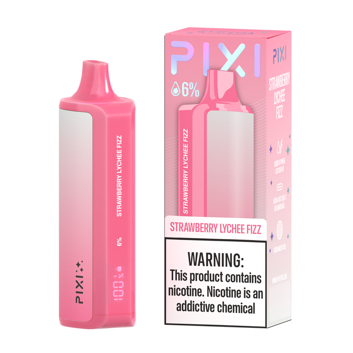 PIXI Vape 6% Disposable (8000 Puffs) LCD Display Indicator | Eliquidstop PIXI Vape 6% Disposable (8000 Puffs) LCD Display Indicator | Eliquidstop
