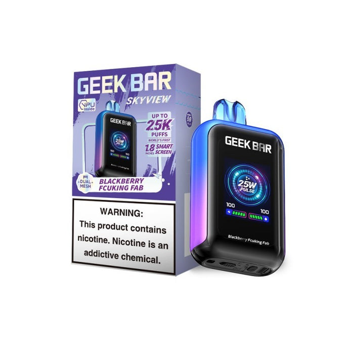 Geek Bar Sky View disposable | 25k Puffs | 1.8 HD Screen | Eliquidstop Geek Bar Sky View disposable | 25k Puffs | 1.8 HD Screen | Eliquidstop