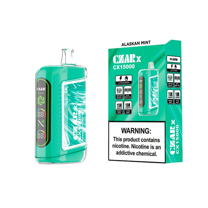 CZAR CX15000 Vape Disposable (15,000 Puffs) | Ultra Screen Technology | Eliquidstop CZAR CX15000 Vape Disposable (15,000 Puffs) | Ultra Screen Technology | Eliquidstop