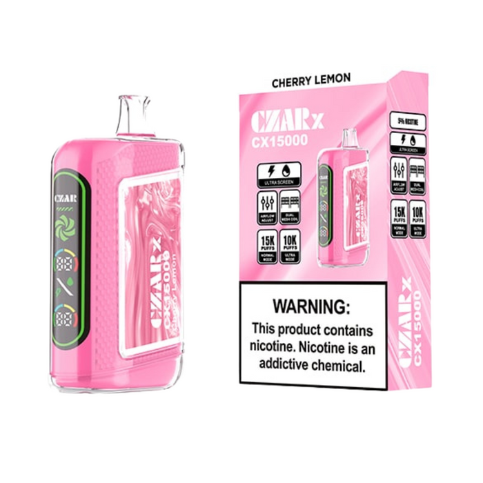CZAR CX15000 Vape Disposable (15,000 Puffs) | Ultra Screen Technology | Eliquidstop CZAR CX15000 Vape Disposable (15,000 Puffs) | Ultra Screen Technology | Eliquidstop