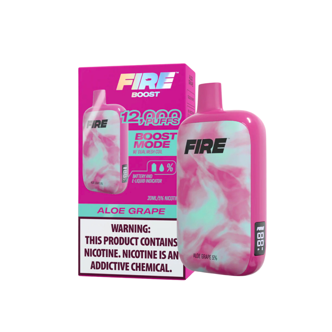 FIRE BOOST Disposable (12,000 Puffs) 20ml Liquid | Short Circuit Protection  | Eliquidstop