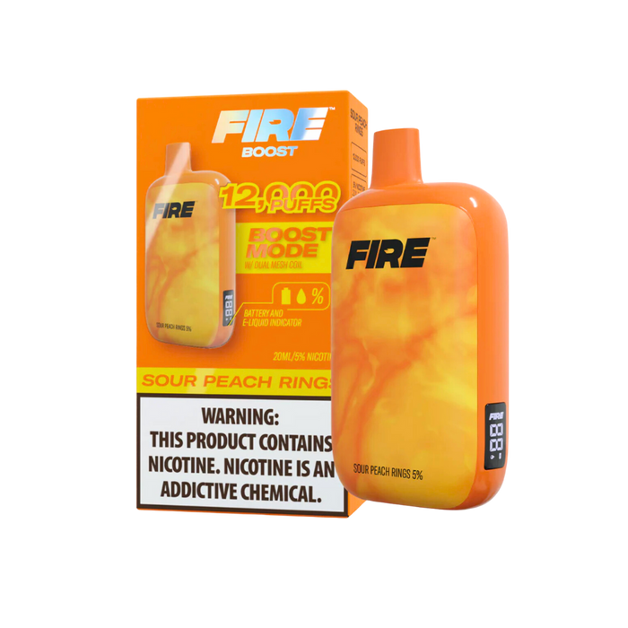 FIRE BOOST Disposable (12,000 Puffs) 20ml Liquid | Short Circuit Protection