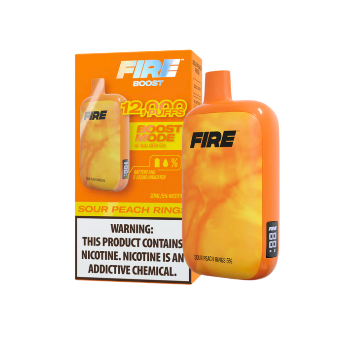 FIRE BOOST Disposable (12,000 Puffs) 20ml Liquid | Short Circuit Protection | Eliquidstop FIRE BOOST Disposable (12,000 Puffs) 20ml Liquid | Short Circuit Protection | Eliquidstop