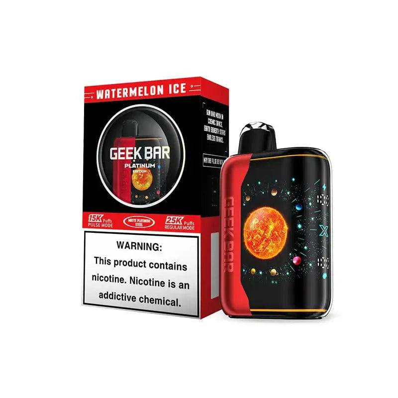 Geek Bar Pulse X Platinum Edition vape disposable | 25k Puffs | First  3D-Curved Screen | Eliquidstop