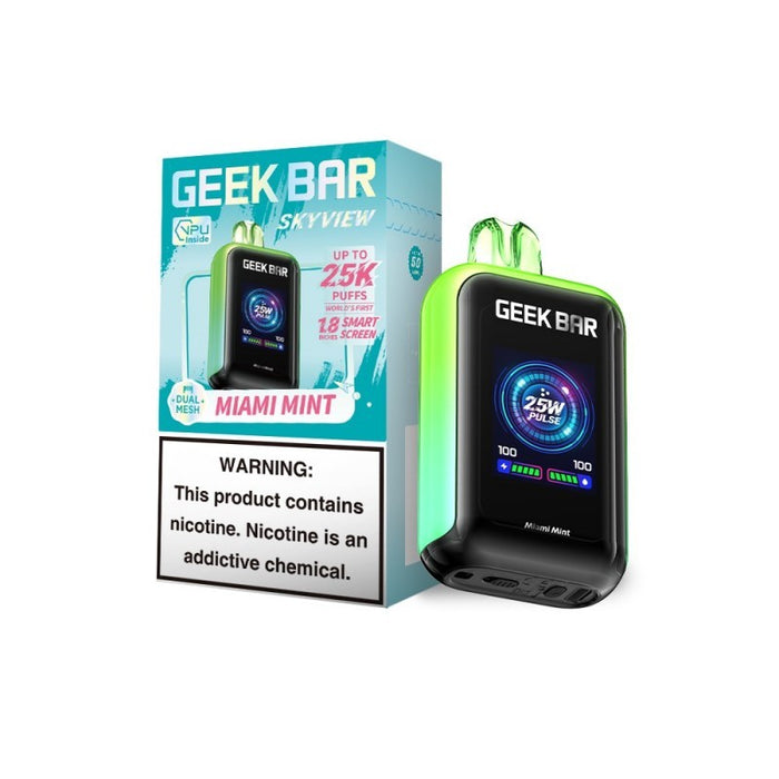 Geek Bar Sky View disposable | 25k Puffs | 1.8 HD Screen | Eliquidstop Geek Bar Sky View disposable | 25k Puffs | 1.8 HD Screen | Eliquidstop