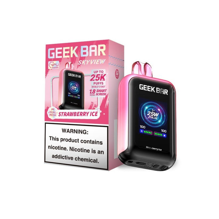 Geek Bar Sky View disposable | 25k Puffs | 1.8 HD Screen | Eliquidstop Geek Bar Sky View disposable | 25k Puffs | 1.8 HD Screen | Eliquidstop