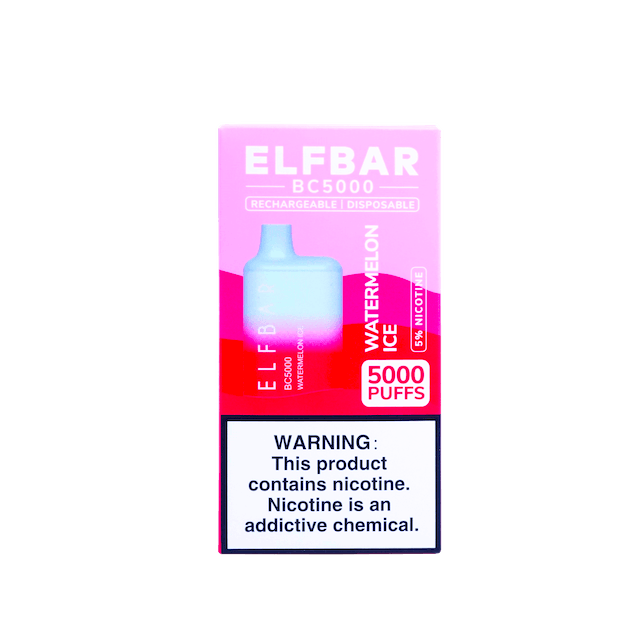 elf bar bc5000 watermelon ice EB Design BC5000 Vape Disposables (5000 Puffs)