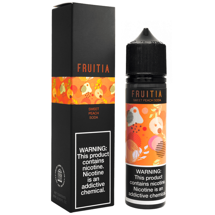 Sweet Vape Juices FRUITIA Sweet Peach Soda by Fresh Farms E-Liquid (60ml) Butterscotch vape juice Sweet Vape Juices FRUITIA Sweet Peach Soda by Fresh Farms E-Liquid (60ml) Butterscotch vape juice