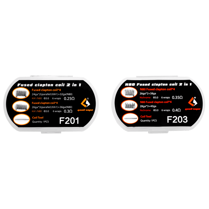 vape coils sale Geek Vape 2-IN-1 Clapton Prebuilt Coils (ON SALE)