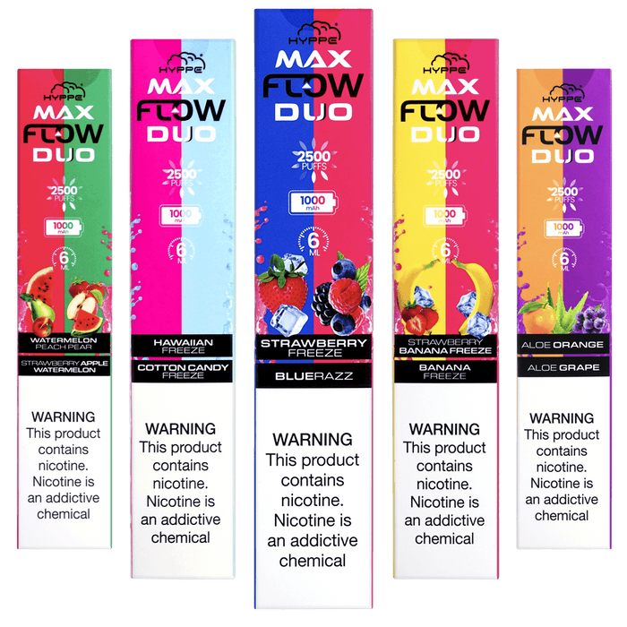 HYPPE Max Flow Duo Disposable Device (2500 Puffs) | Eliquidstop HYPPE Max Flow Duo Disposable Device (2500 Puffs) | Eliquidstop
