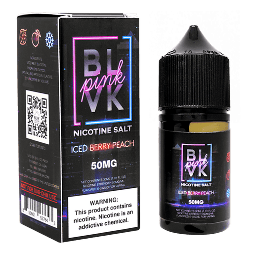 ICED Berry Peach Salt Nic by BLVK Pink Unicorn E-Liquids (30ml) - Eliquidstop