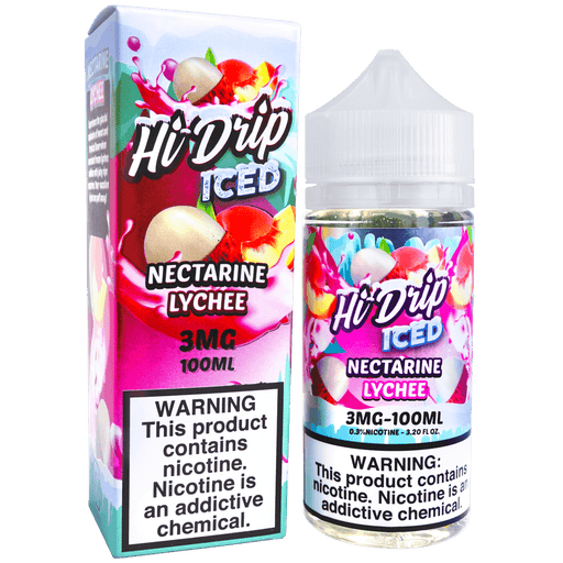 ICED Nectarine Lychee By HI-DRIP E-Liquid (100ml) - Eliquidstop