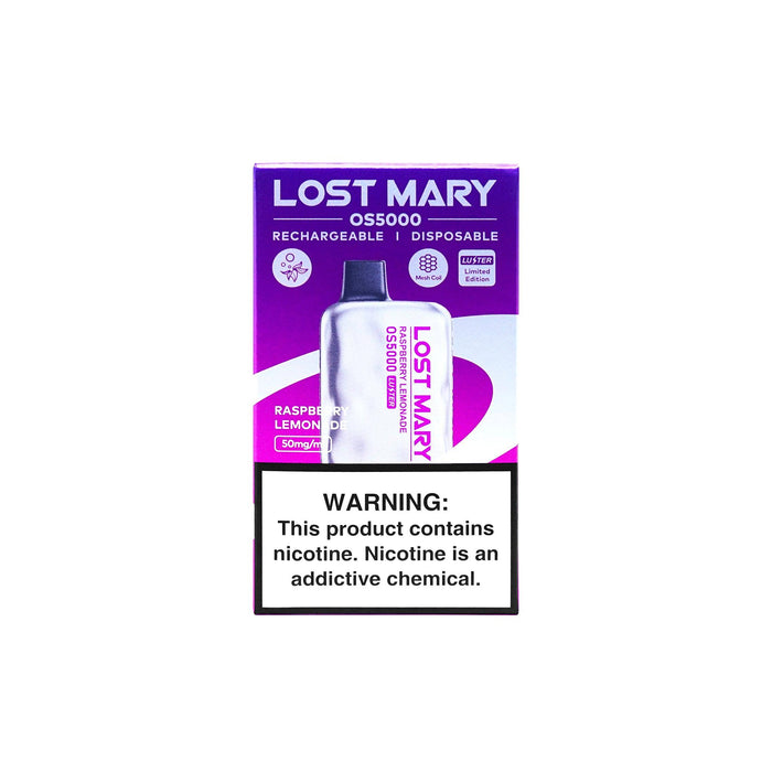 lost mary os5000 raspberry lemonade LOST MARY VAPE DEVICE OS5000