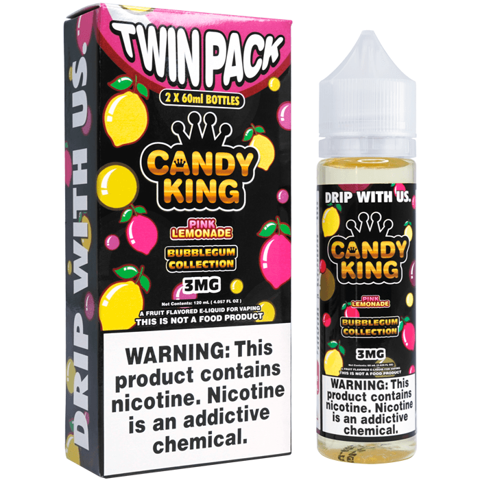 Pink Lemonade Bubblegum by Candy King E-liquid (60ml) | FREE Shipping Eliquidstop Pink Lemonade Bubblegum by Candy King E-liquid (60ml) | FREE Shipping Eliquidstop