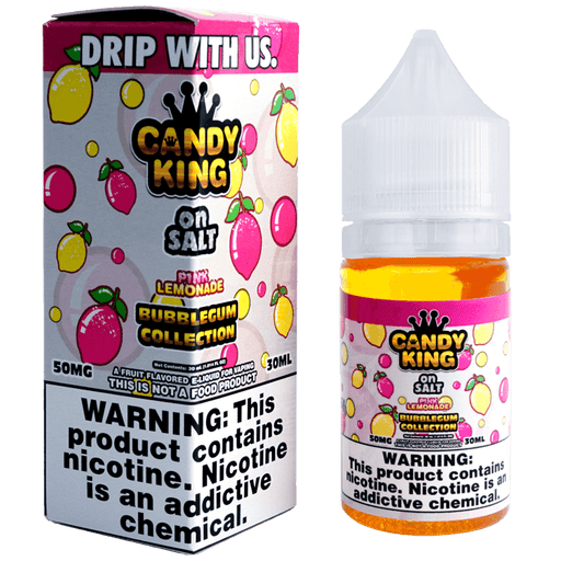 Pink Lemonade Bubblegum Collection Salt Nic by Candy King (30ml) - Eliquidstop