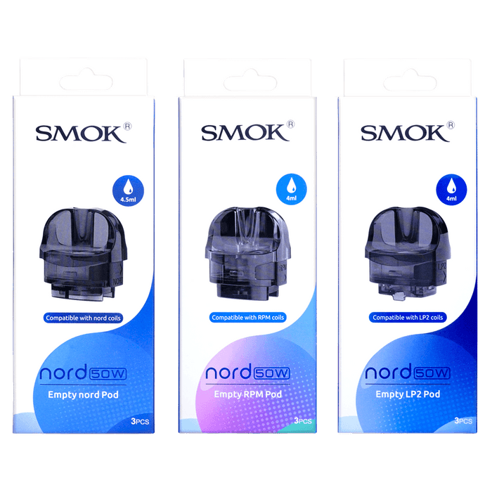 SMOK NORD 50W Replacement Pods (3 Pack) | Eliquidstop SMOK NORD 50W Replacement Pods (3 Pack) | Eliquidstop