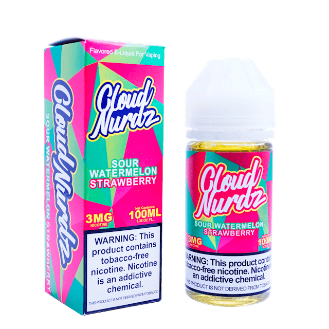 Sour Watermelon Strawberry TFN By Cloud Nurdz E-Liquid (100ml) - Eliquidstop