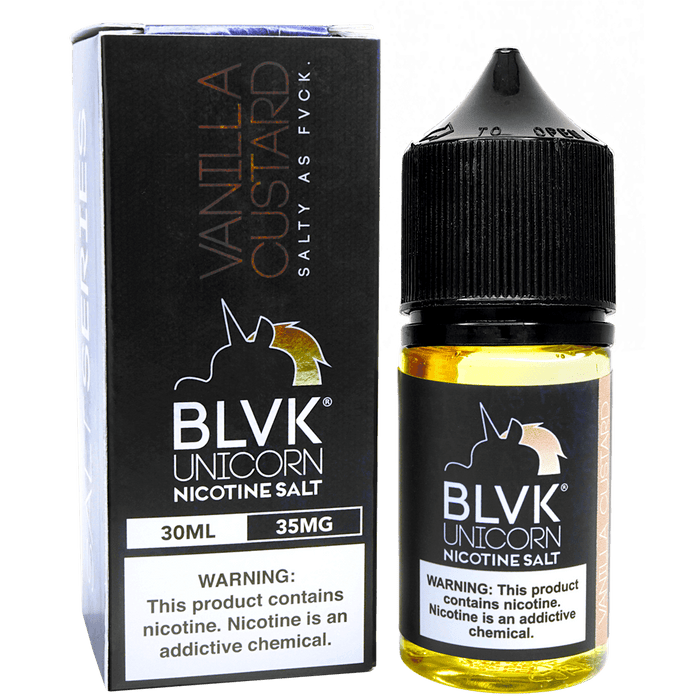 Vanilla Custard Salt Nic by BLVK Unicorn E-Liquids (30ml) - Eliquidstop